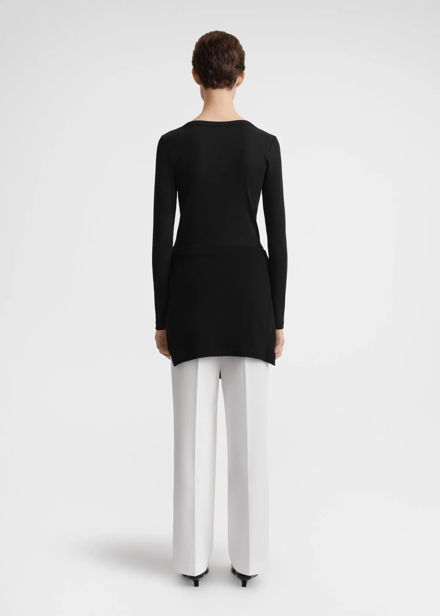 Classic rib top black sold by Toteme product image thumbnail 3