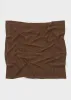 Striped monogram silk scarf dark brown sold by Toteme