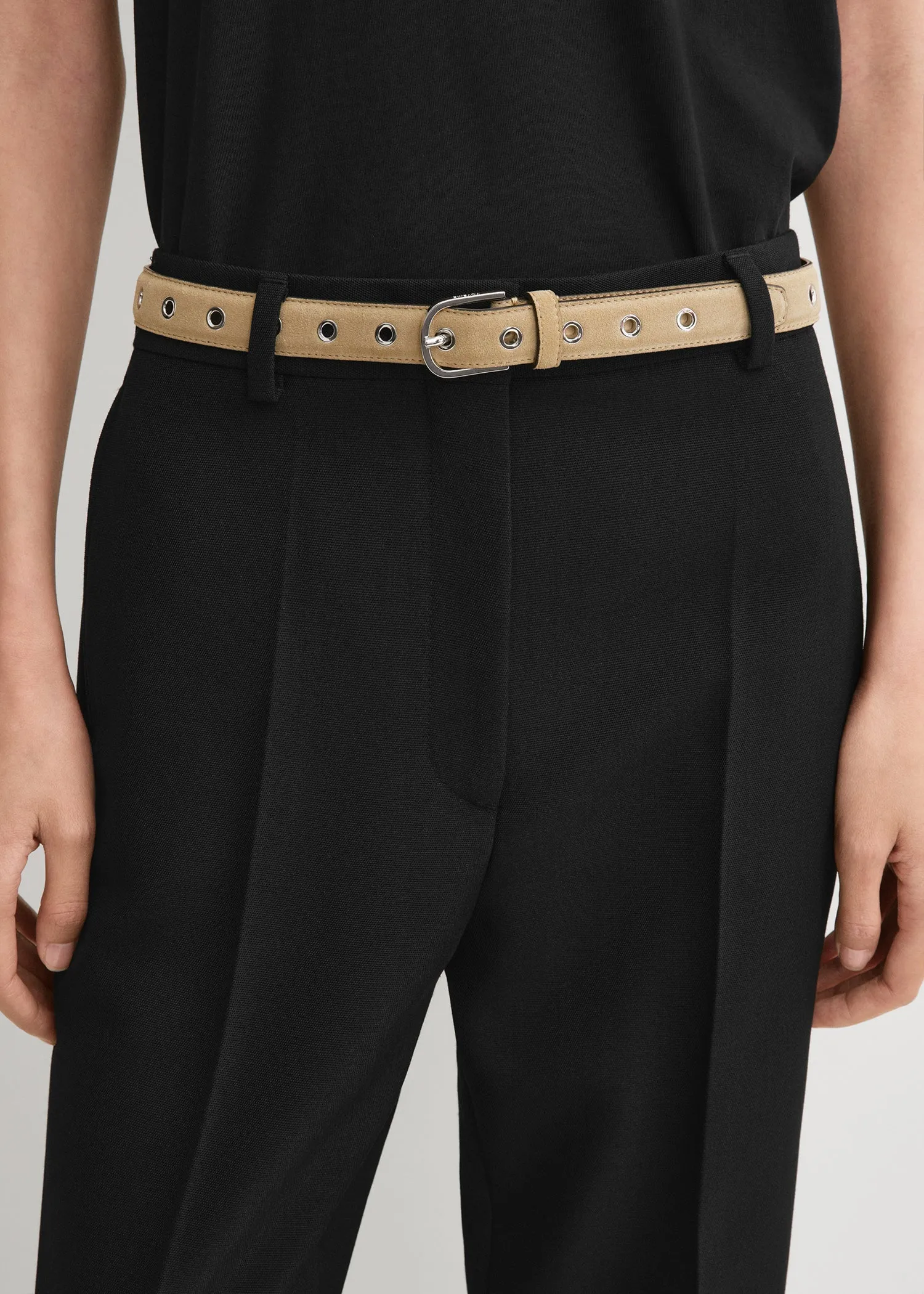 Eyelet belt caramel sold by Toteme product image thumbnail 2