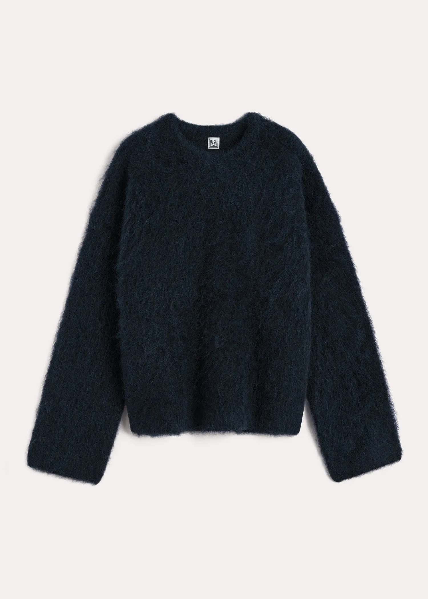 Boxy alpaca knit navy sold by Toteme product image thumbnail 5