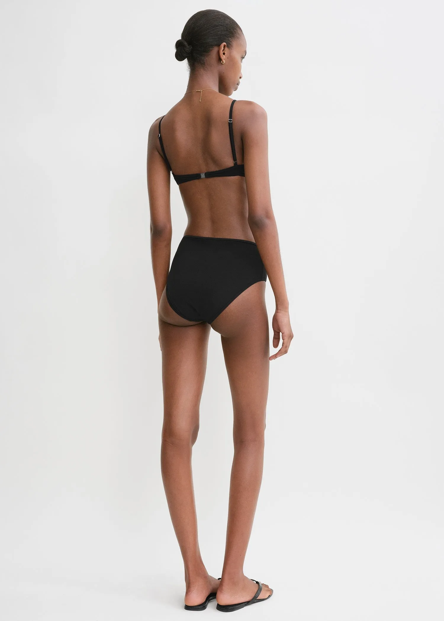 Half-cup bikini top black sold by Toteme product image thumbnail 2