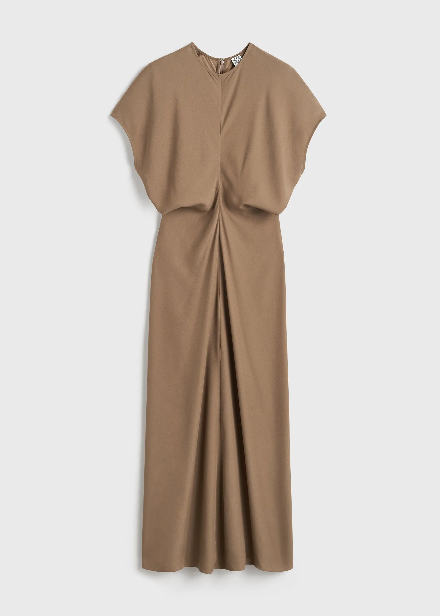 Slouch waist dress camel sold by Toteme product image thumbnail 5
