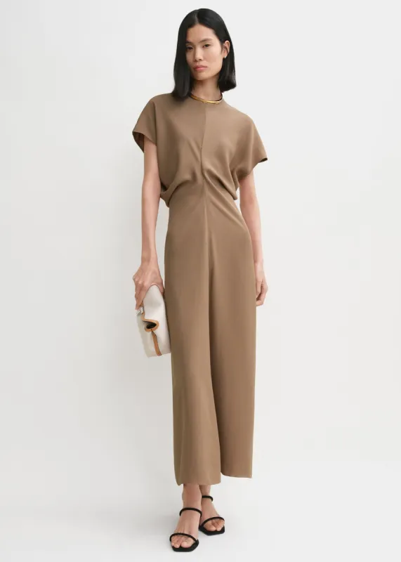 Slouch waist dress camel sold by Toteme