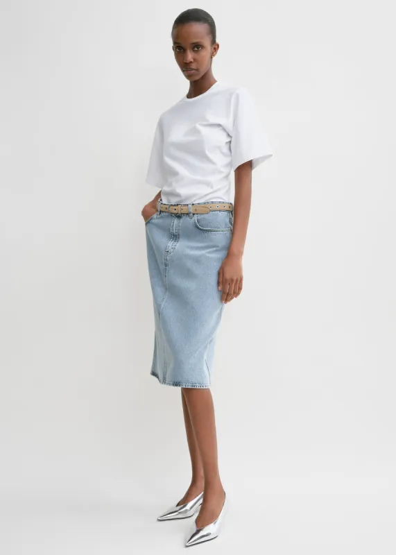 Twisted jersey tee off-white sold by Toteme