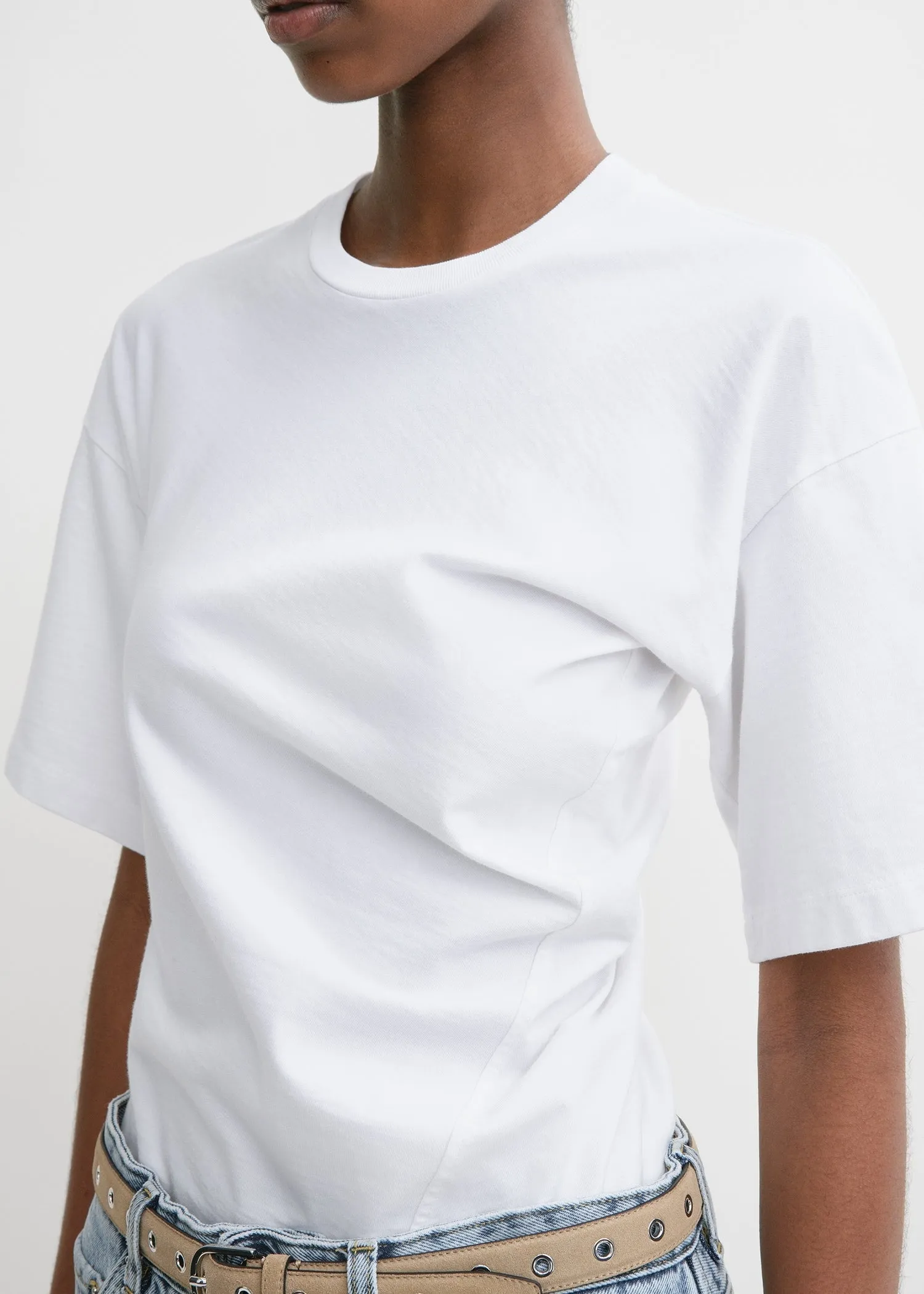 Twisted jersey tee off-white sold by Toteme product image thumbnail 4