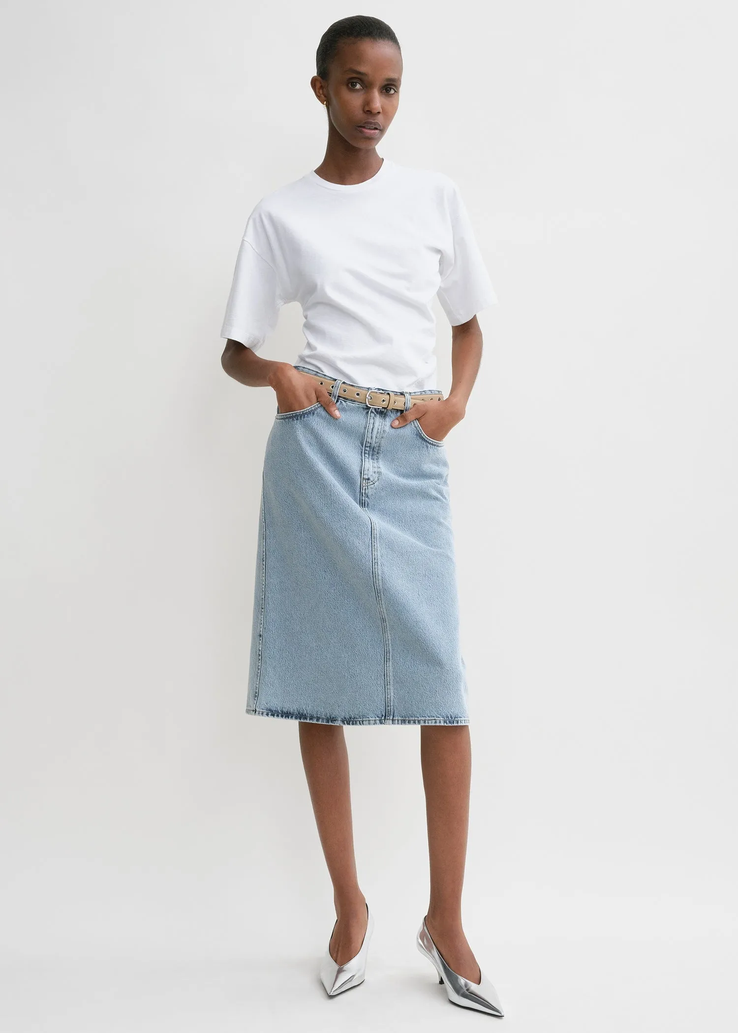 Twisted jersey tee off-white sold by Toteme product image thumbnail 2