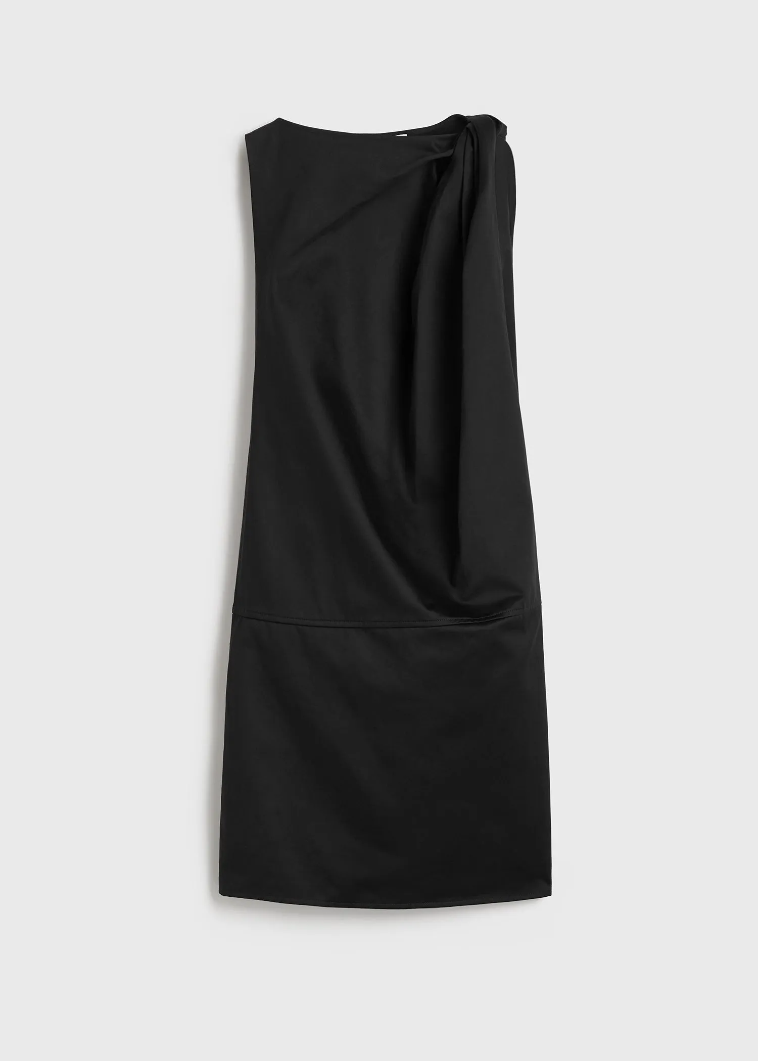 Shoulder-twist dress black sold by Toteme product image thumbnail 5