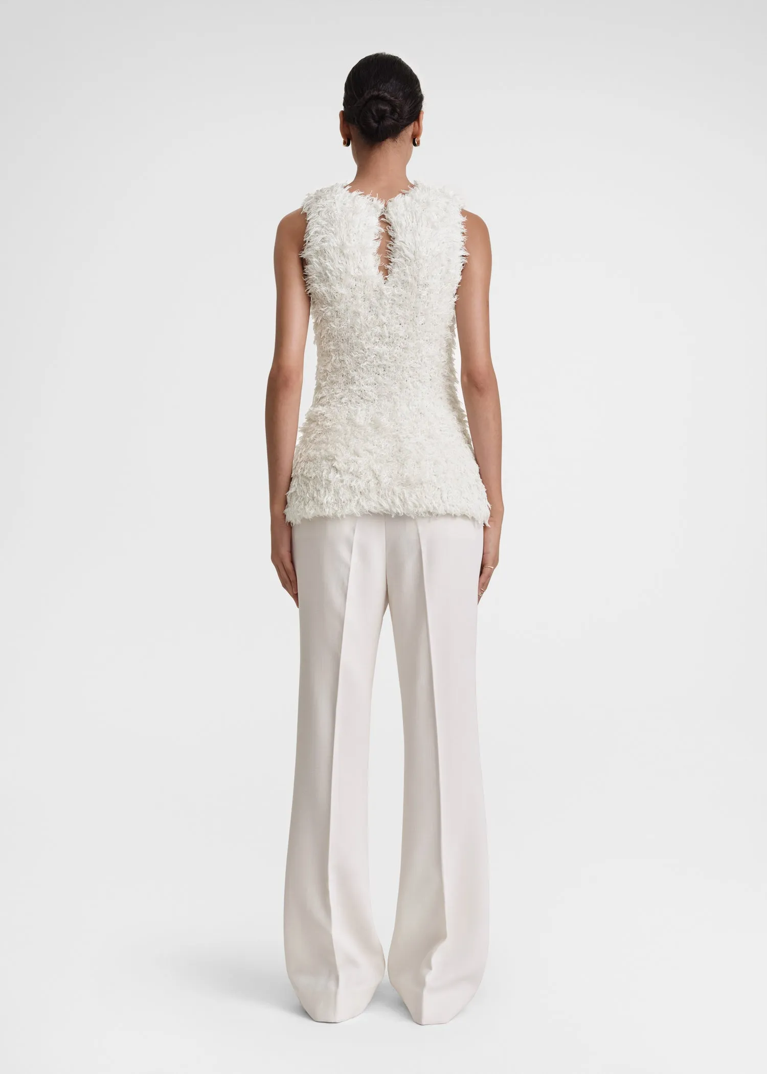 Curly mulberry silk knit white sold by Toteme product image thumbnail 3