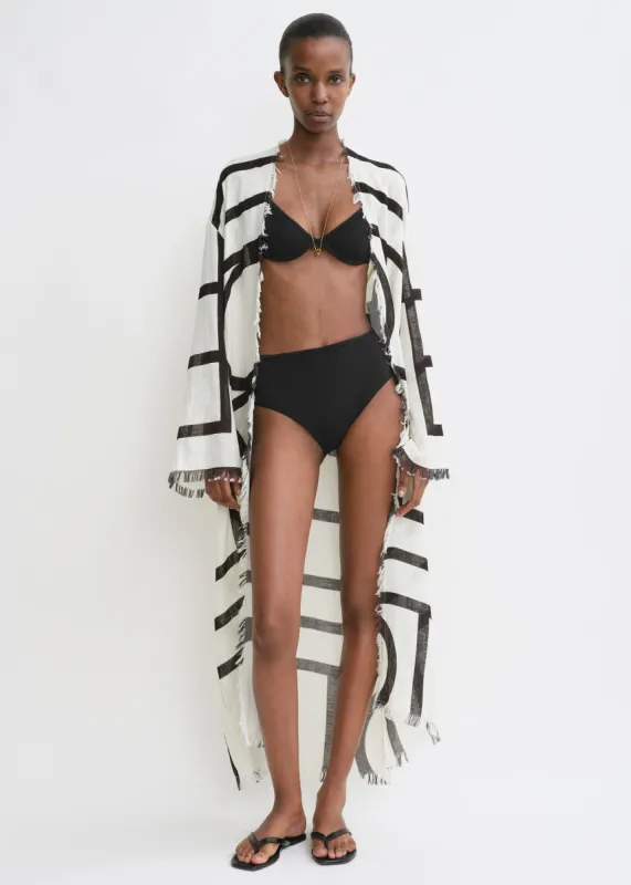 Mid-rise bikini bottoms black sold by Toteme