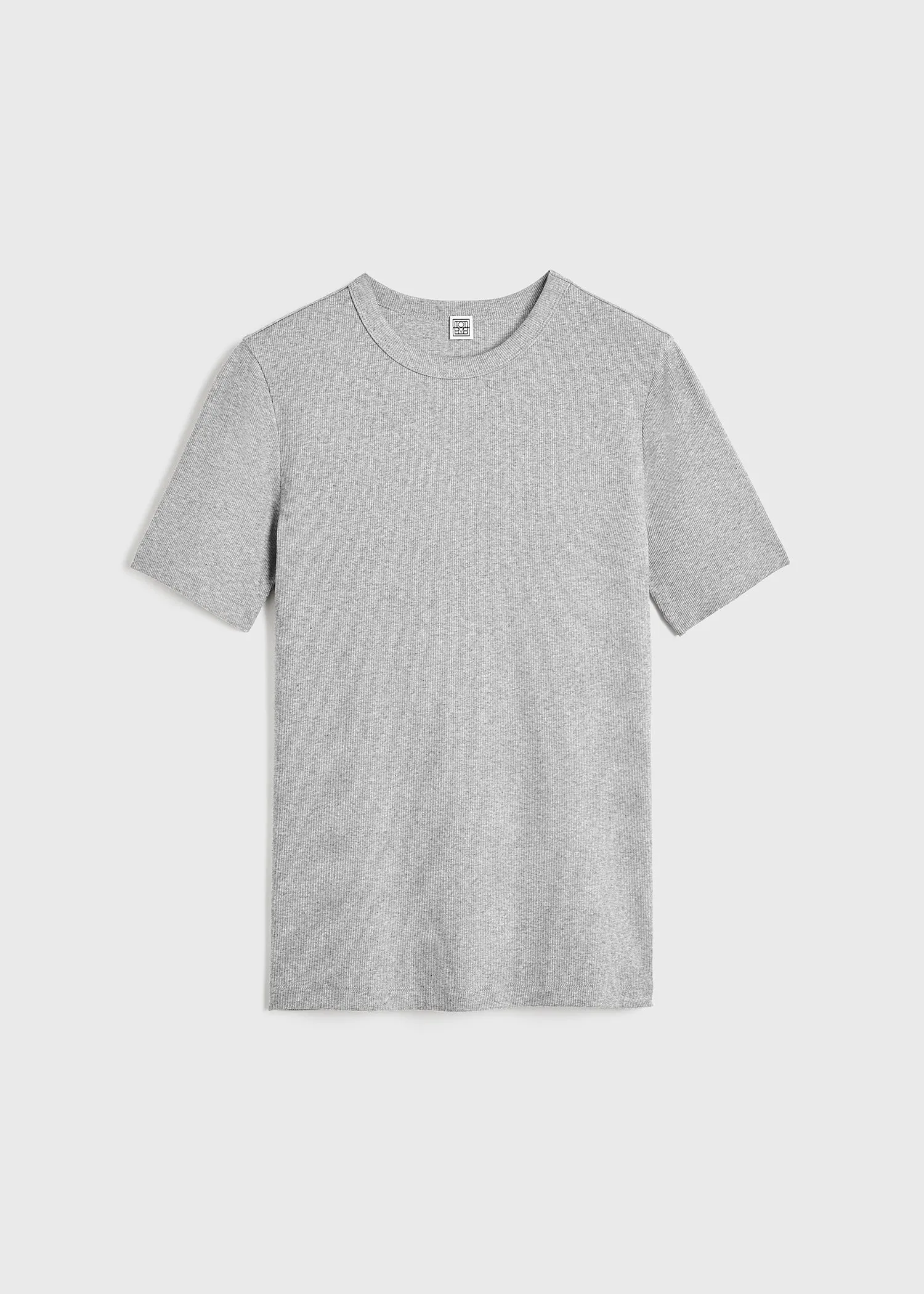 Classic rib tee grey melange sold by Toteme product image thumbnail 5