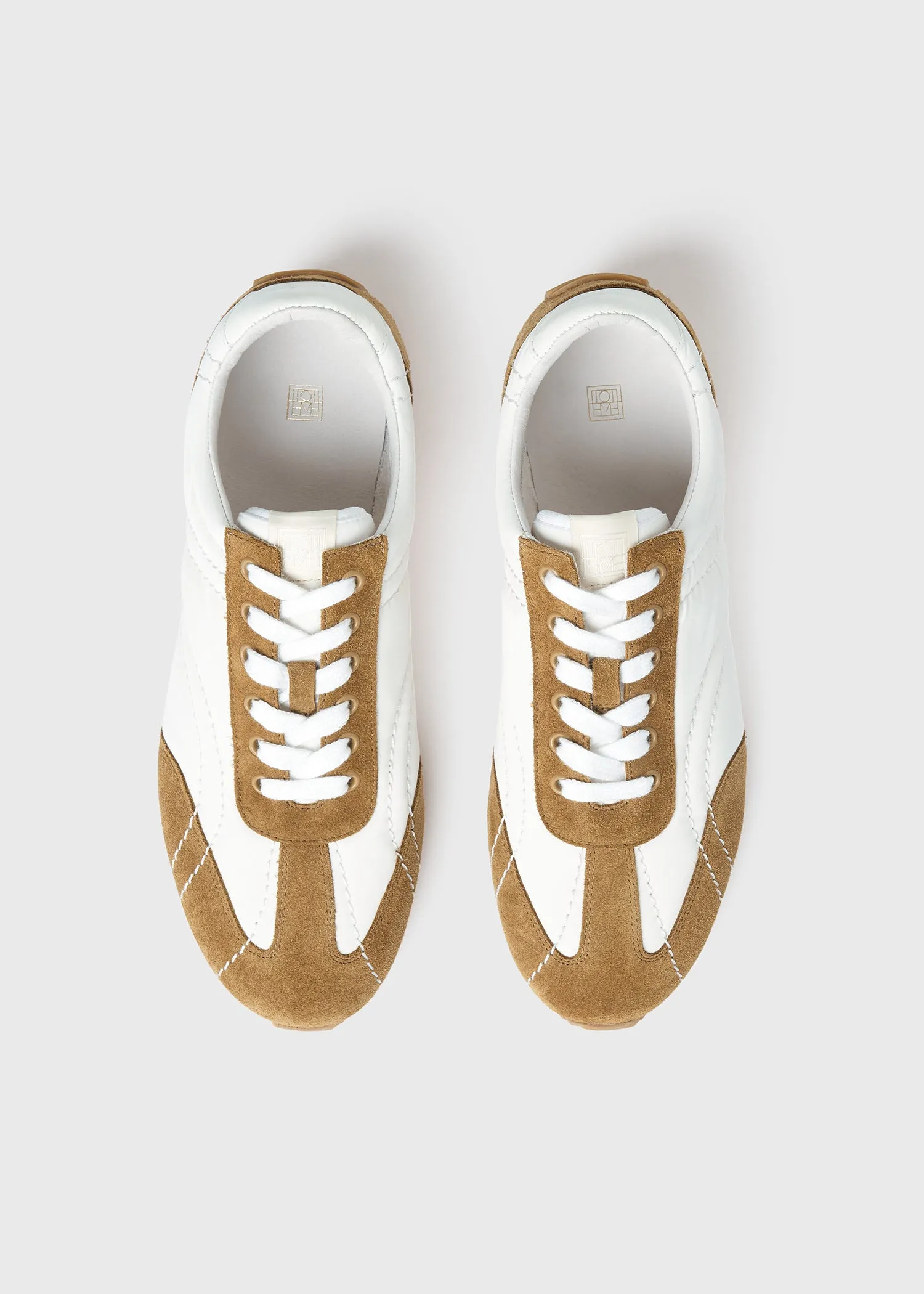 Sport sneakers white/tan sold by Toteme product image thumbnail 3