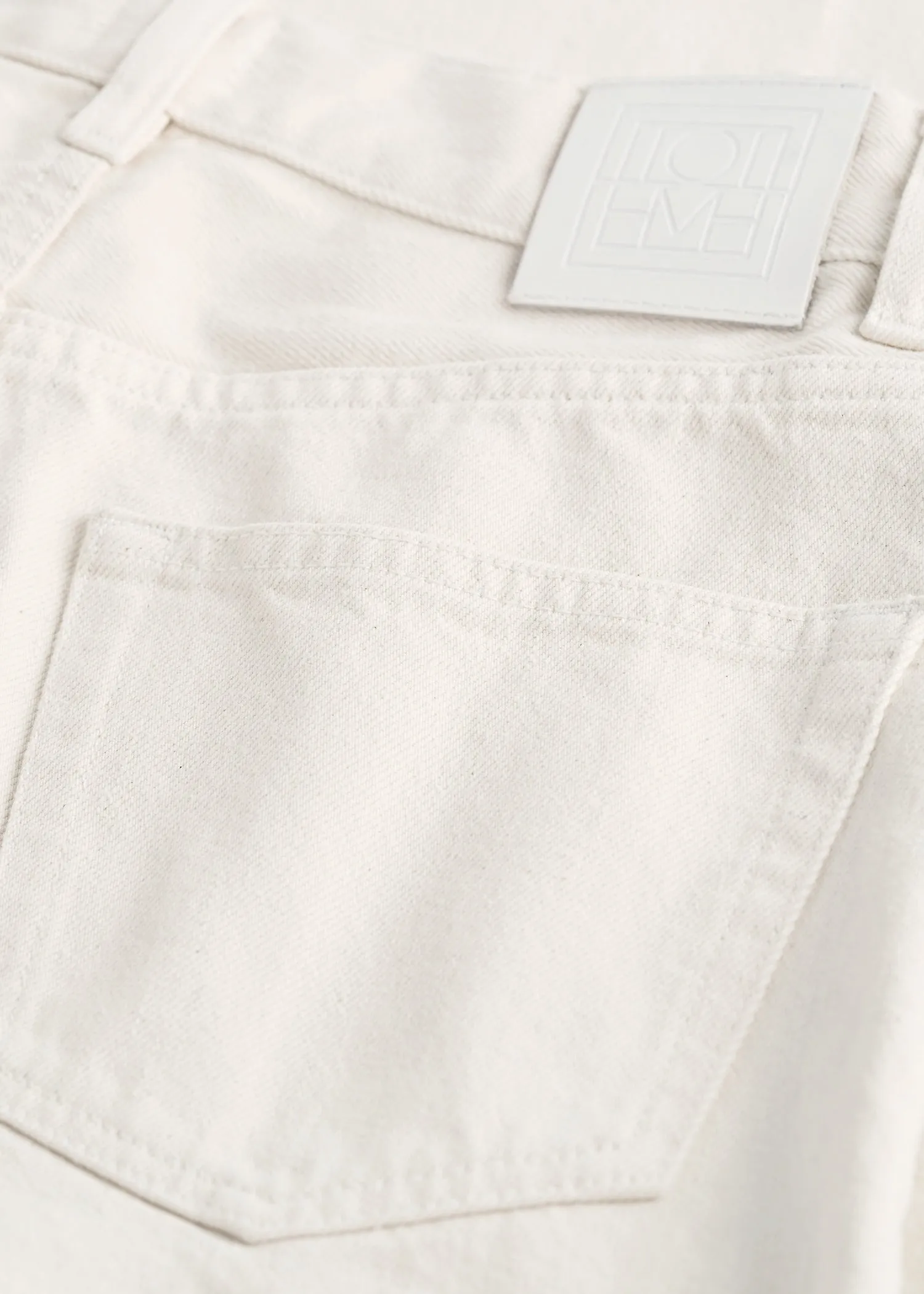 Wide leg denim ecru sold by Toteme product image thumbnail 5