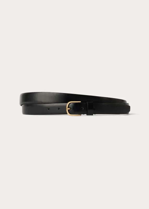 Wrap belt black sold by Toteme