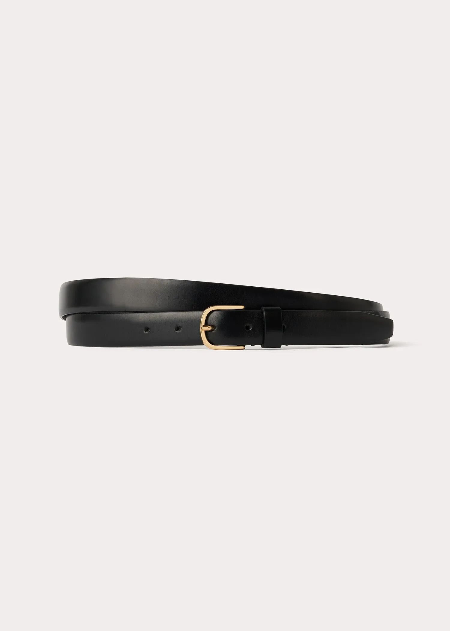 Wrap belt black sold by Toteme