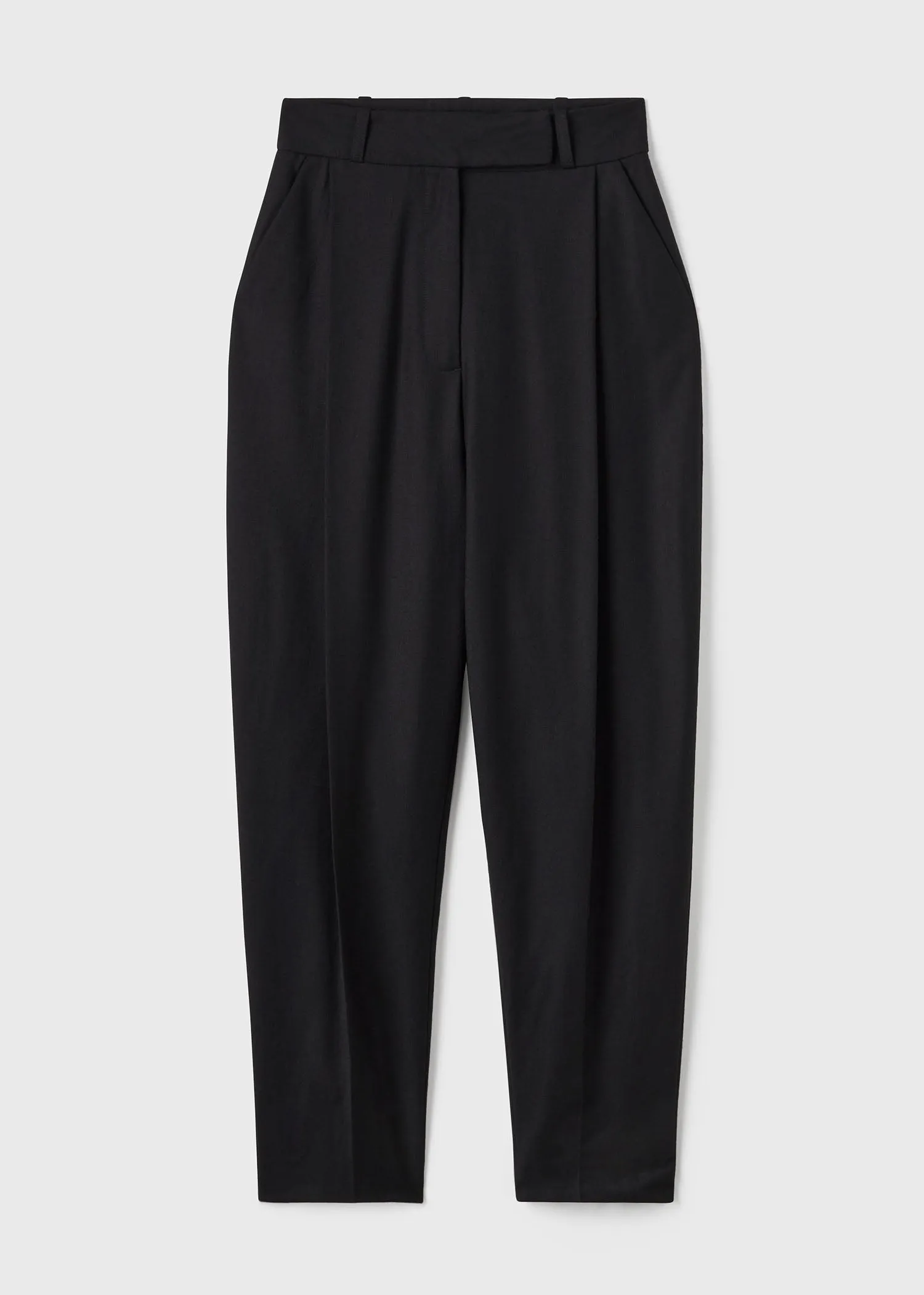 Deep pleat wool trousers black sold by Toteme product image thumbnail 4