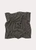 Signature monogram silk scarf black sold by Toteme