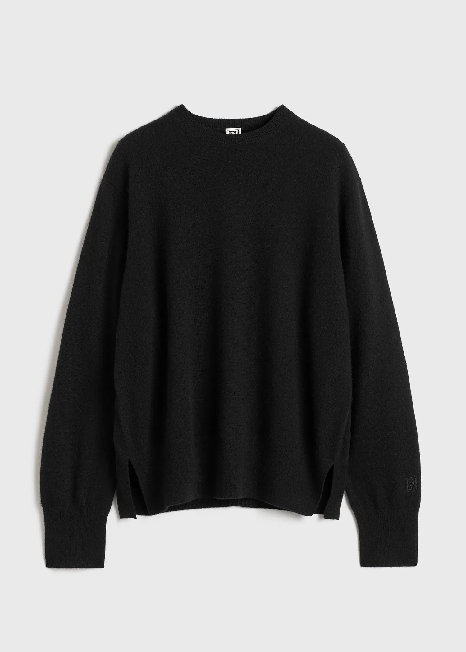 Crew-neck cashmere knit black sold by Toteme product image thumbnail 5