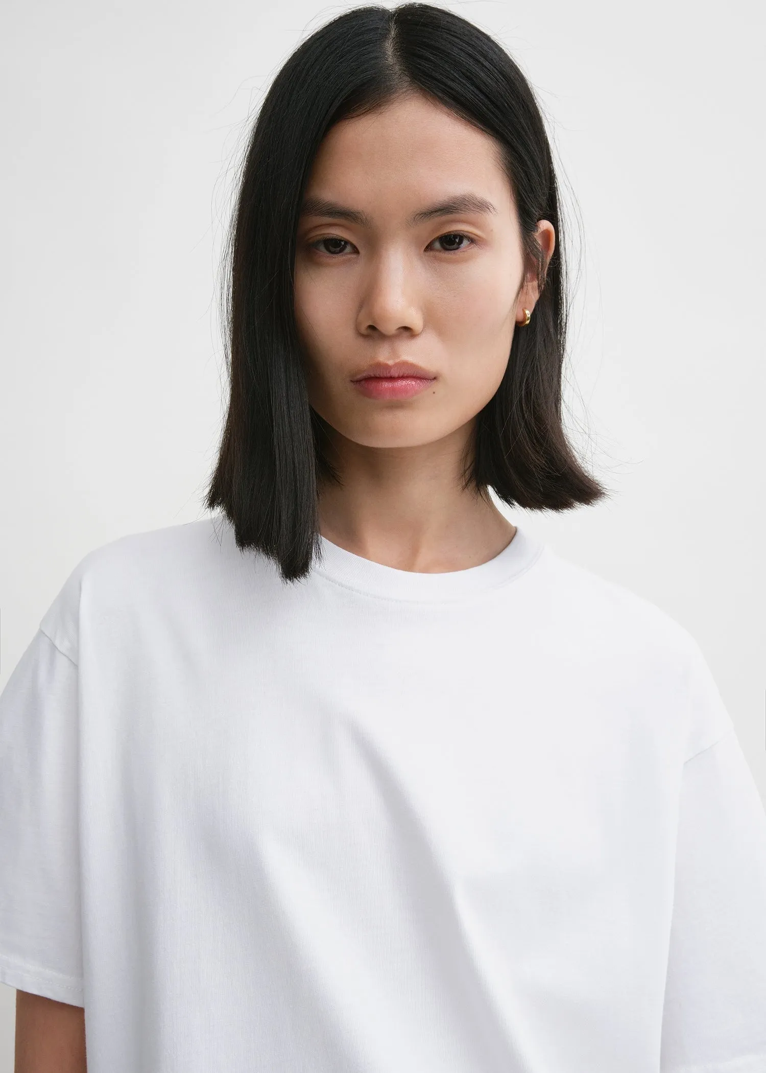 Straight cotton tee off-white sold by Toteme product image thumbnail 4
