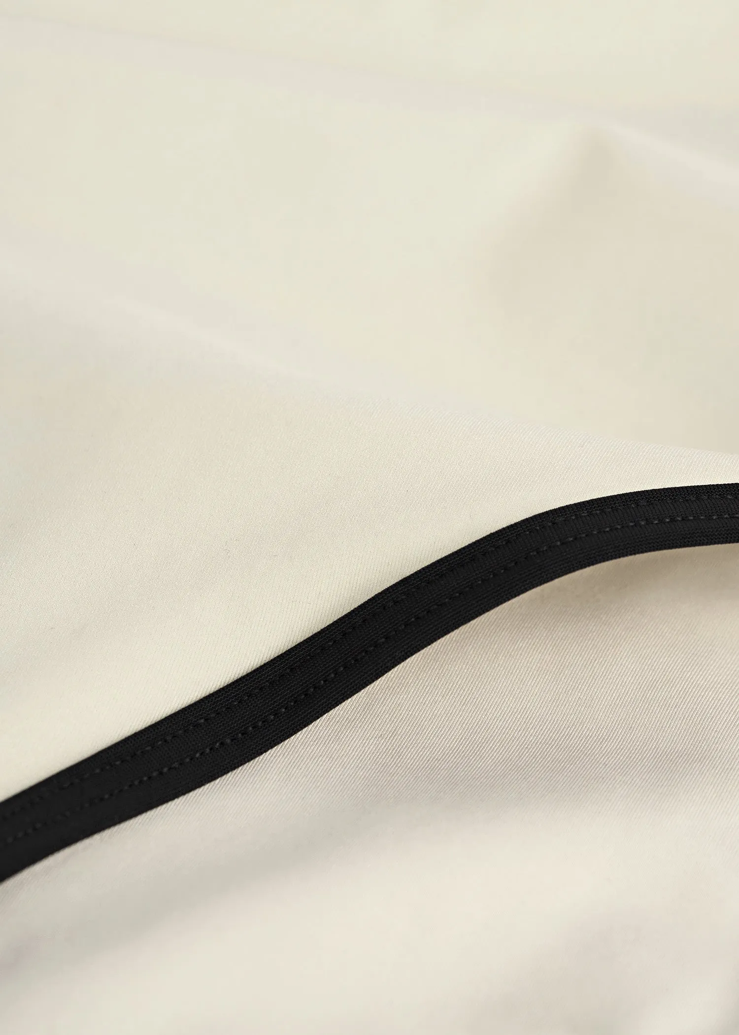 Stripe edge strapless swimsuit light hay sold by Toteme product image thumbnail 5