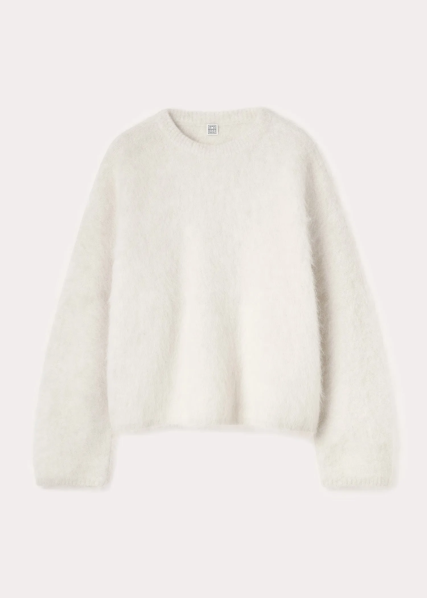 Boxy alpaca knit macadamia sold by Toteme product image thumbnail 4