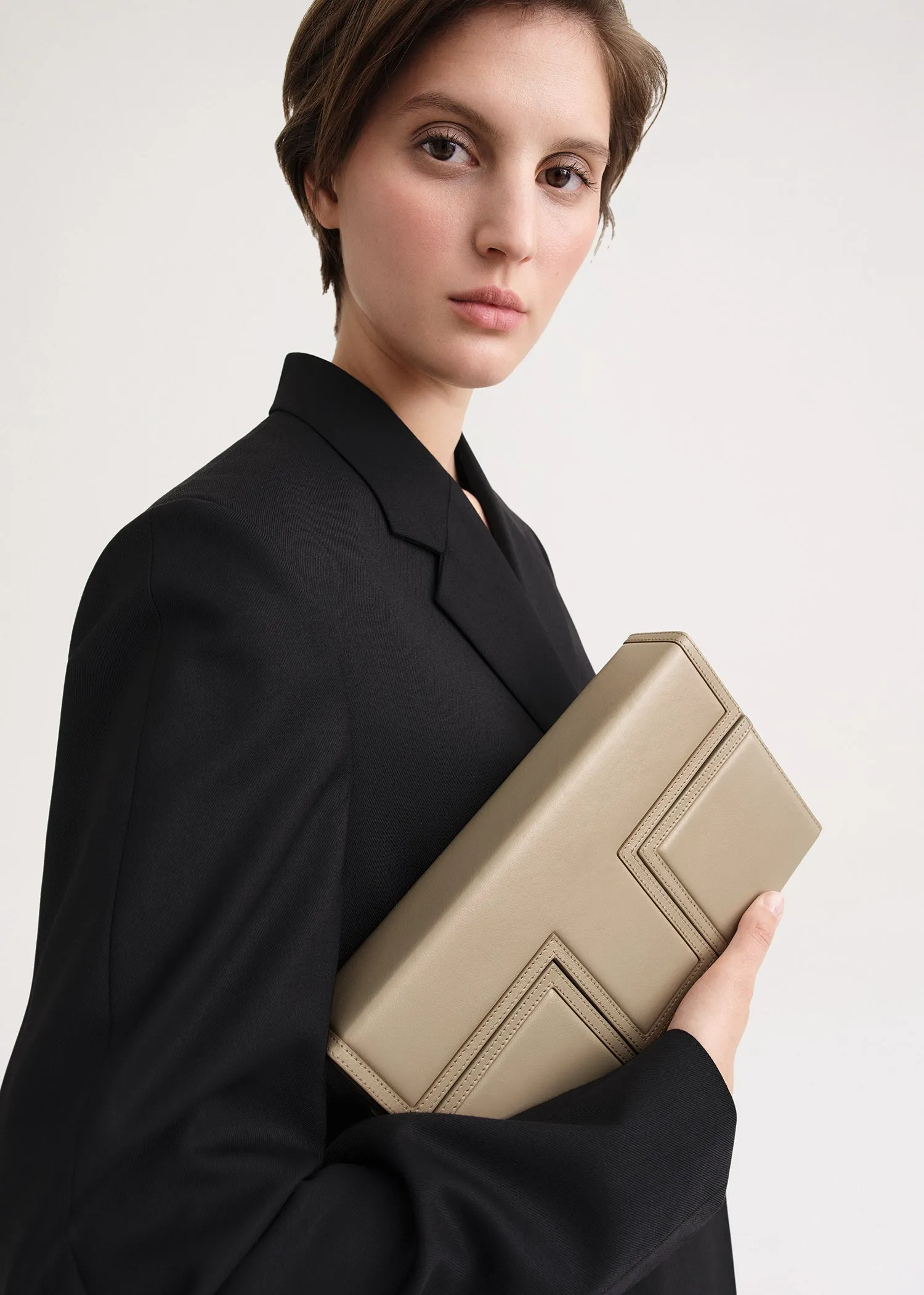 T-Clutch ivory sold by Toteme product image thumbnail 2