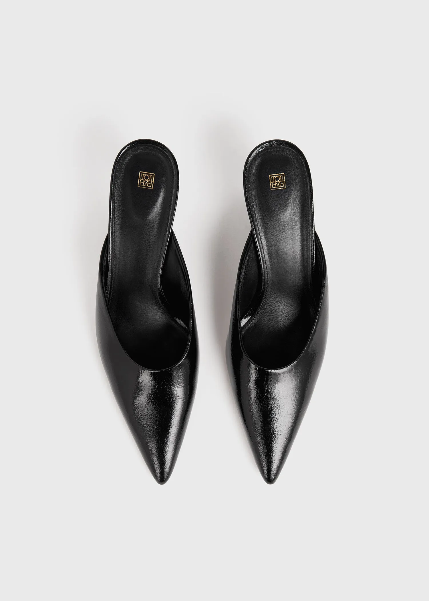 The Patent Leather Mule black sold by Toteme product image thumbnail 3