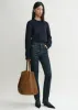 Belted suede tote tan sold by Toteme