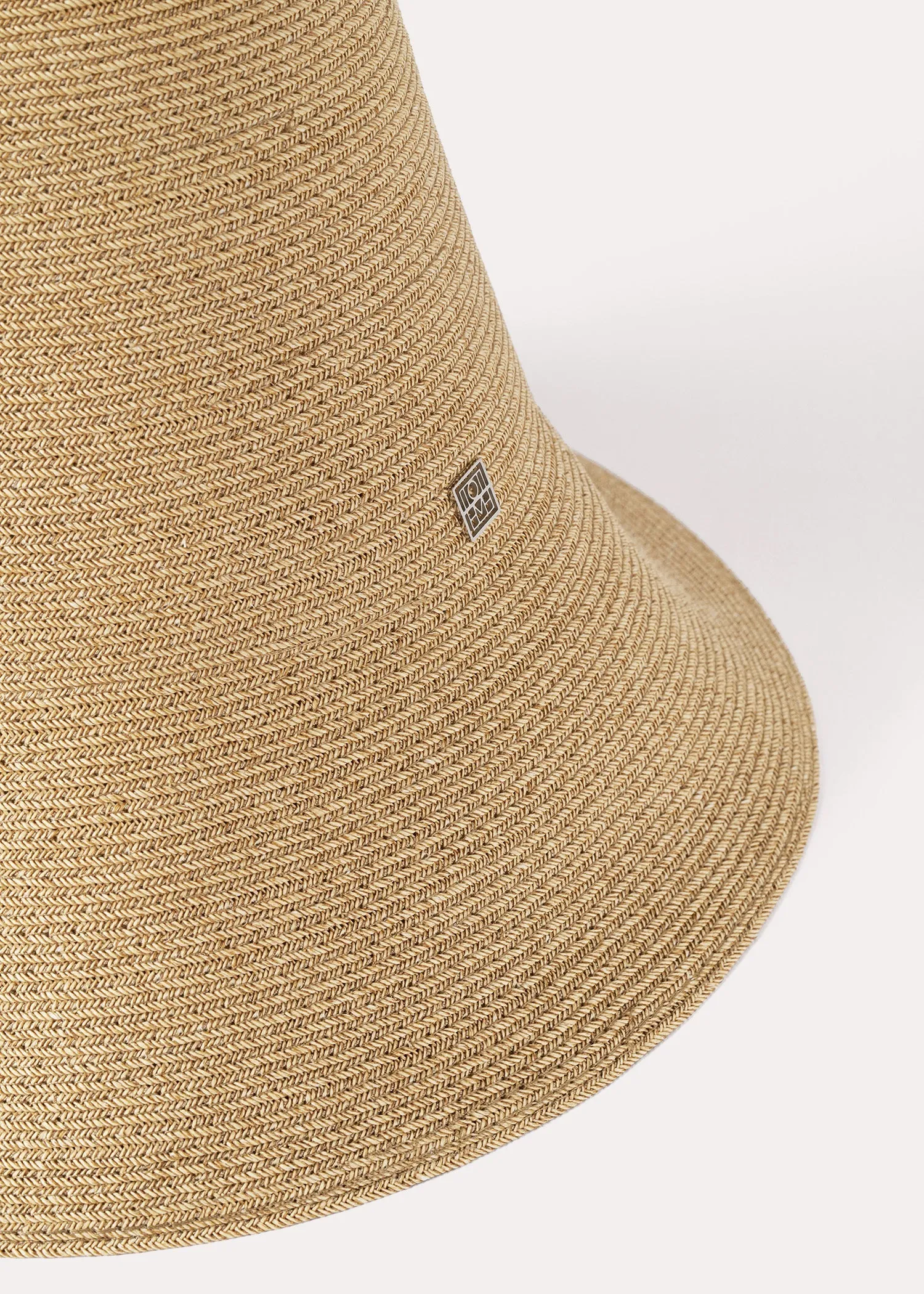 Woven paper straw hat crème sold by Toteme product image thumbnail 4