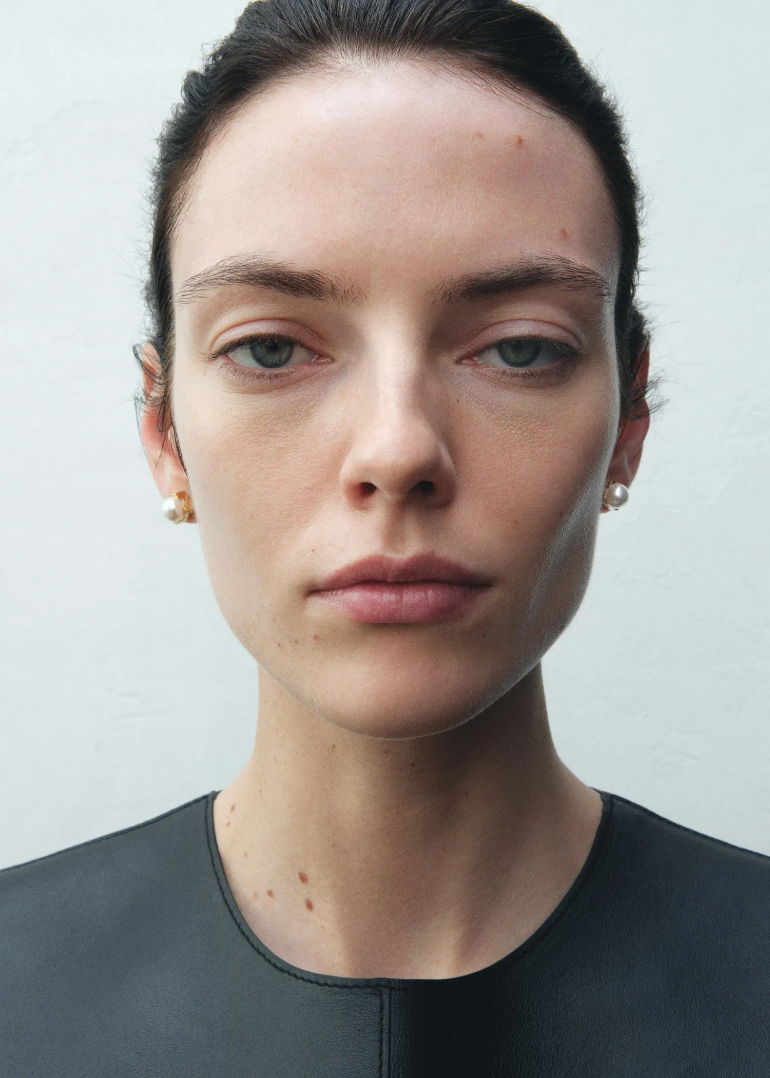 Faux pearl studs white sold by Toteme product image thumbnail 2