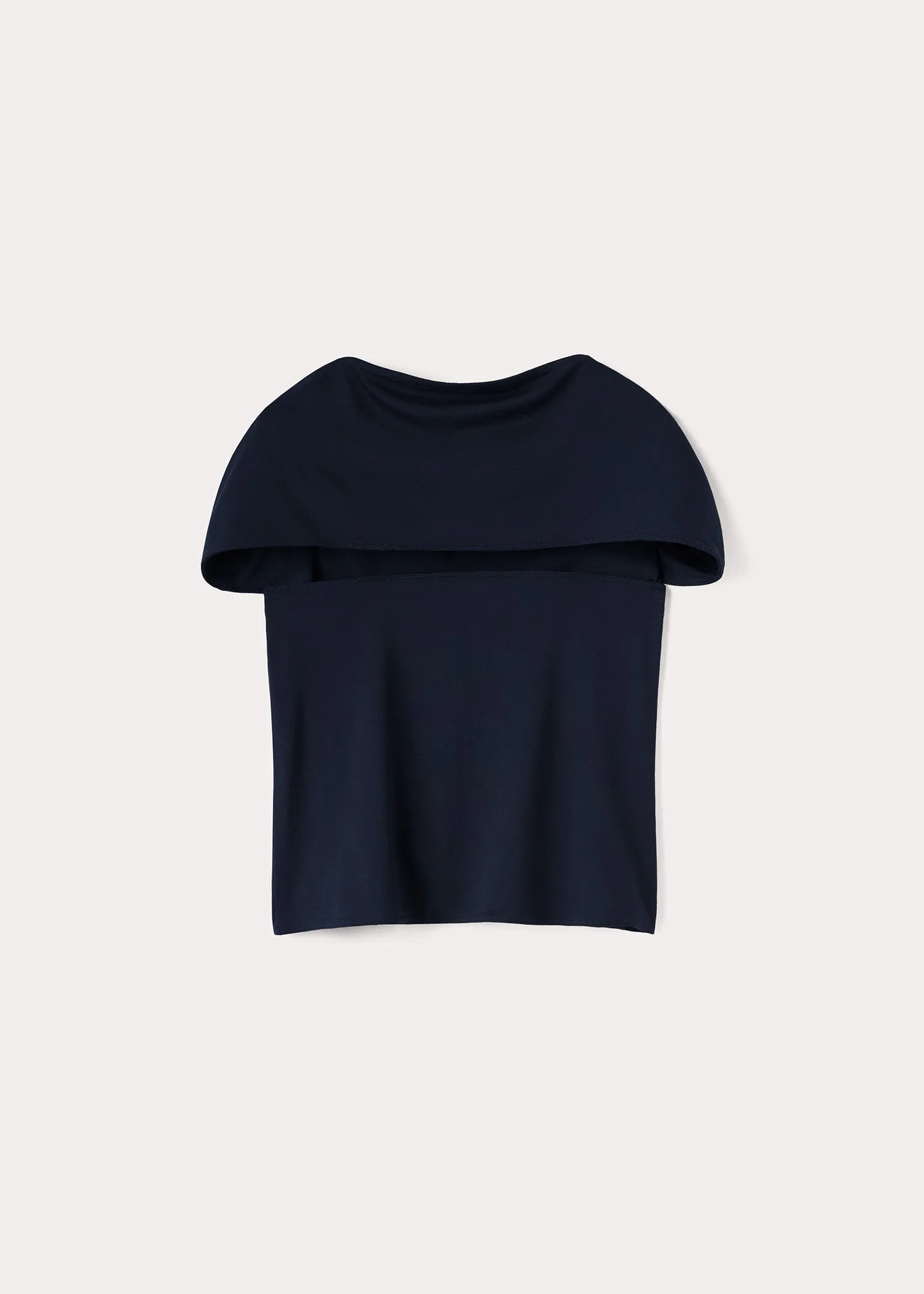 Slip-through top dark navy sold by Toteme product image thumbnail 5