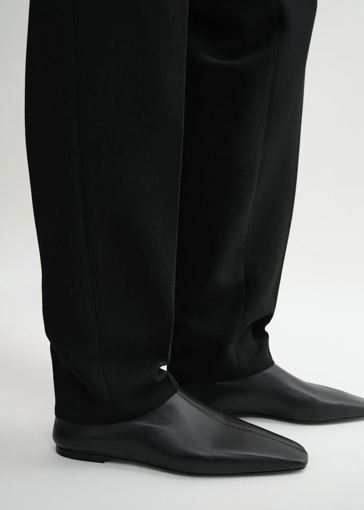 Leather sock boots black sold by Toteme product image thumbnail 4