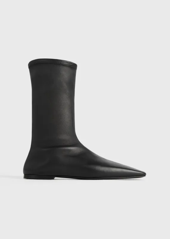 Leather sock boots black sold by Toteme
