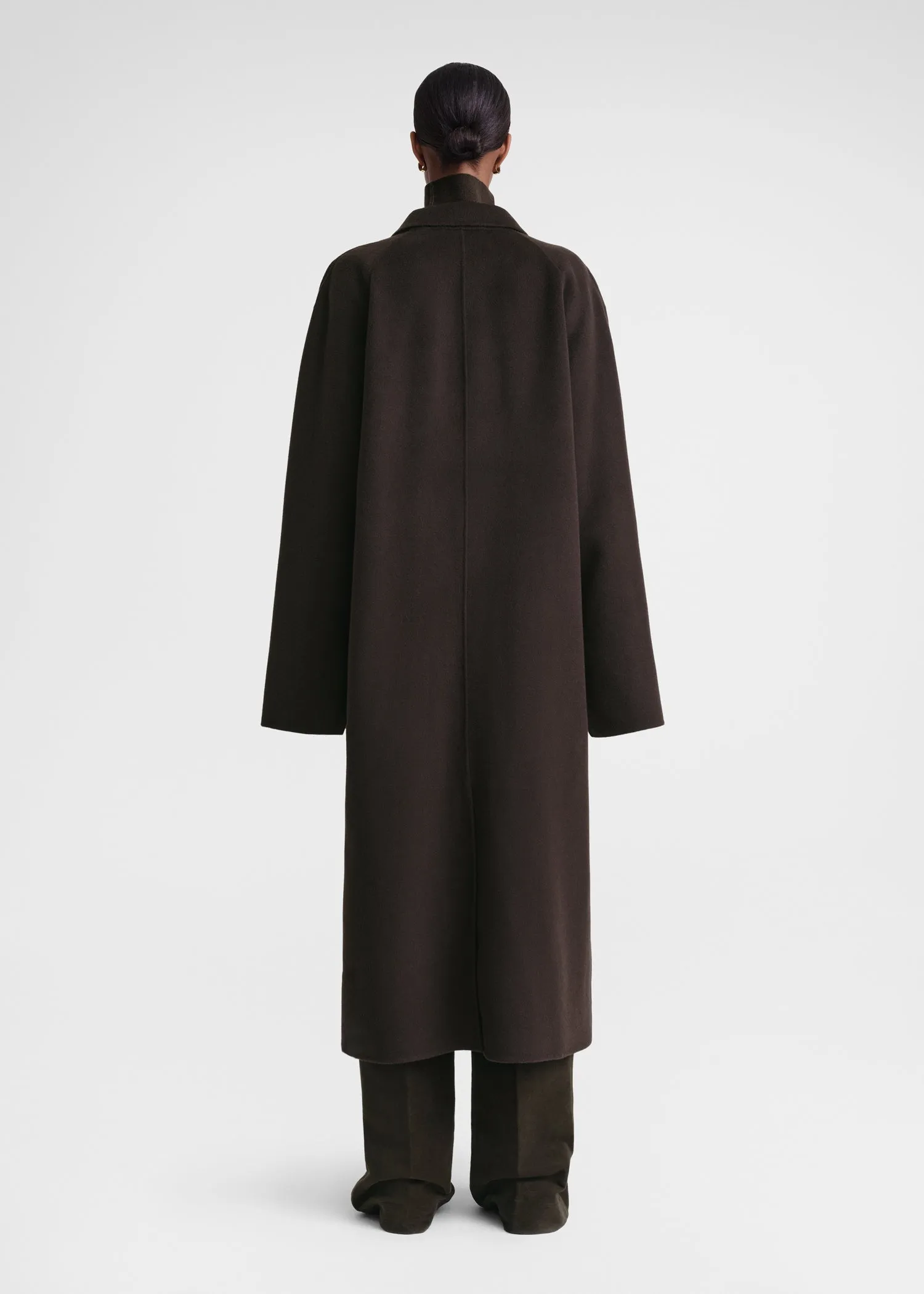 クラネ　OVER LINE DOUBLE COAT Men's Trench Coats Double Breasted Belted Trench Coat