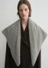 Signature monogram silk blanket scarf creme sold by Toteme