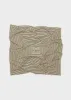 Signature monogram silk blanket scarf creme sold by Toteme