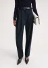 Double-pleated tailored trousers navy sold by Toteme