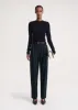 Double-pleated tailored trousers navy sold by Toteme