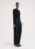 Double-pleated tailored trousers navy sold by Toteme