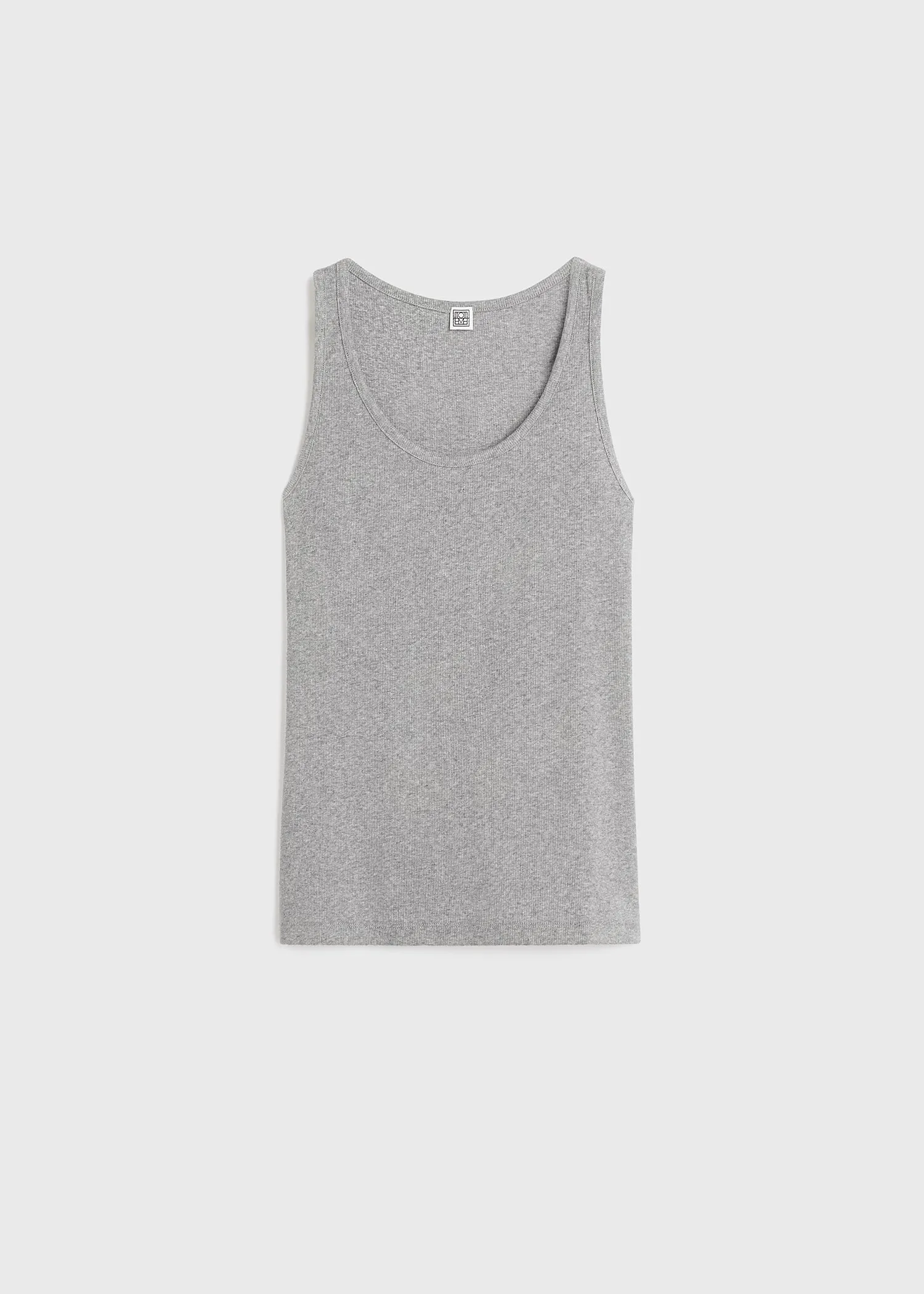 Classic rib tank grey melange sold by Toteme product image thumbnail 5
