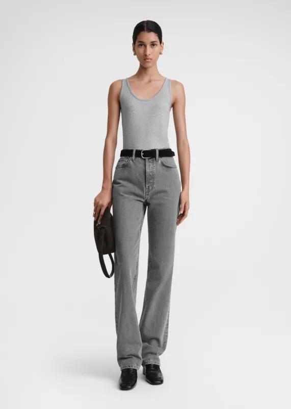 Classic rib tank grey melange sold by Toteme