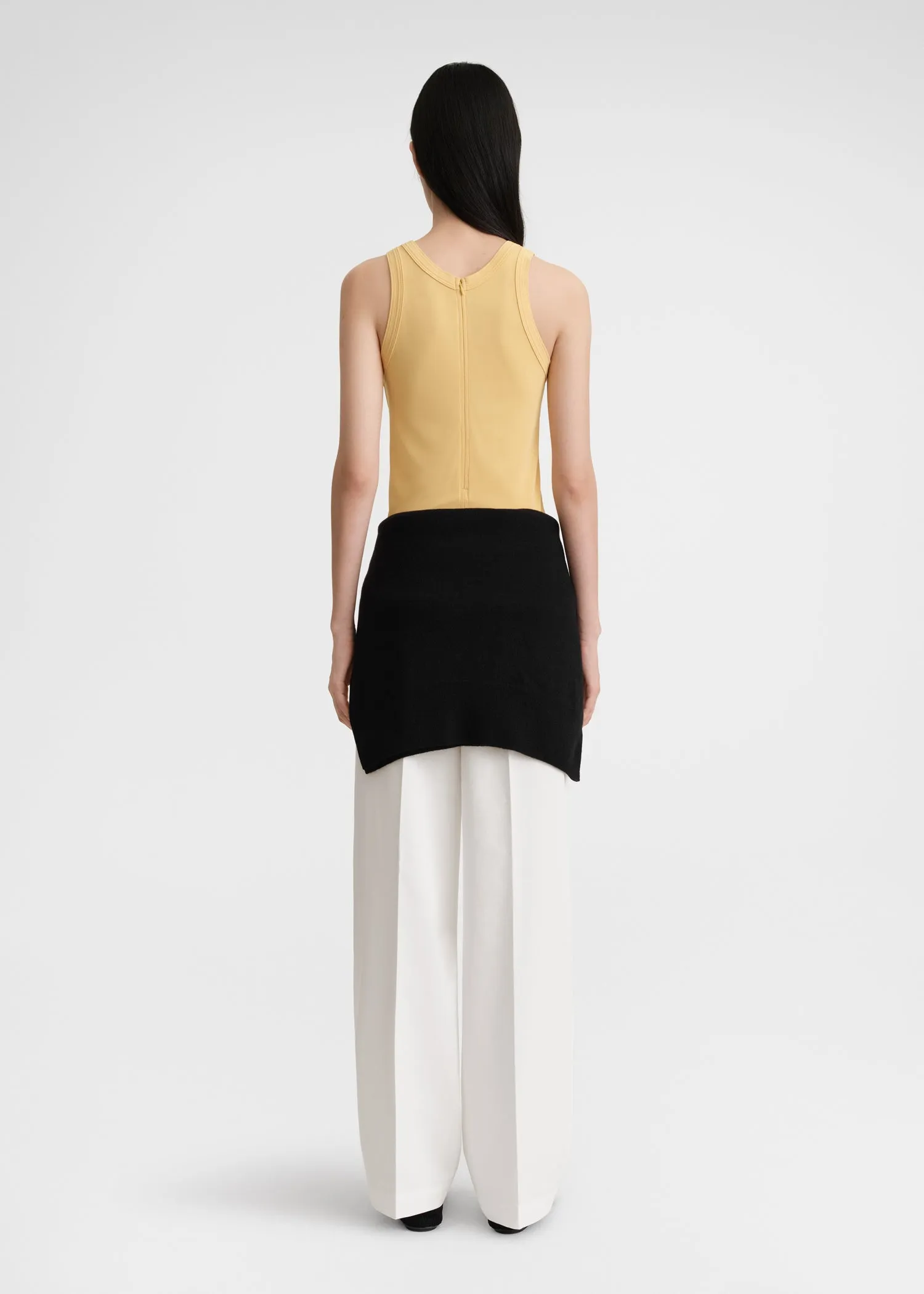 Fluid jersey tank cornsilk sold by Toteme product image thumbnail 3