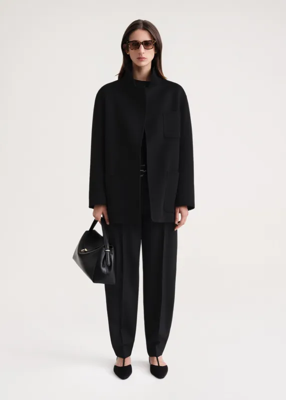 Patch pocket doublé jacket black sold by Toteme