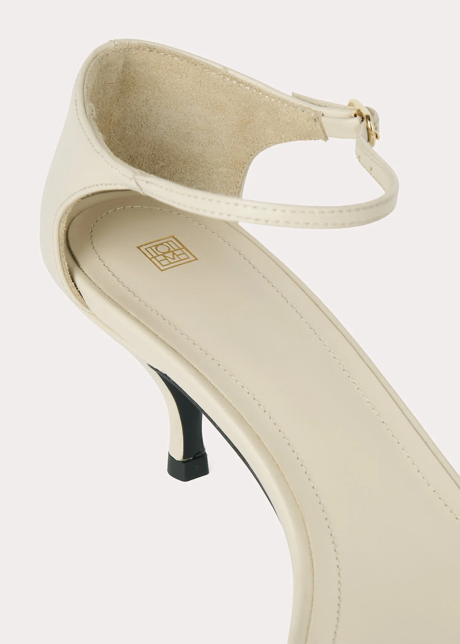 The Strappy Sandal bleached sand sold by Toteme product image thumbnail 5