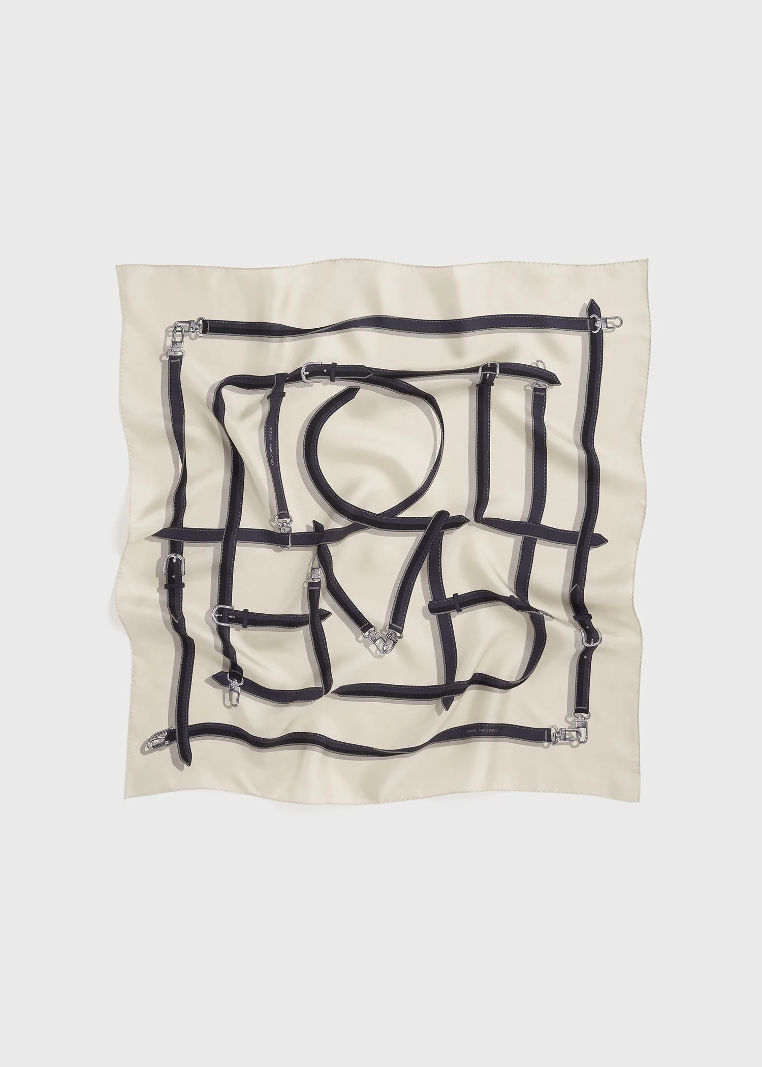 Clasp belt silk scarf snow sold by Toteme product image thumbnail 5