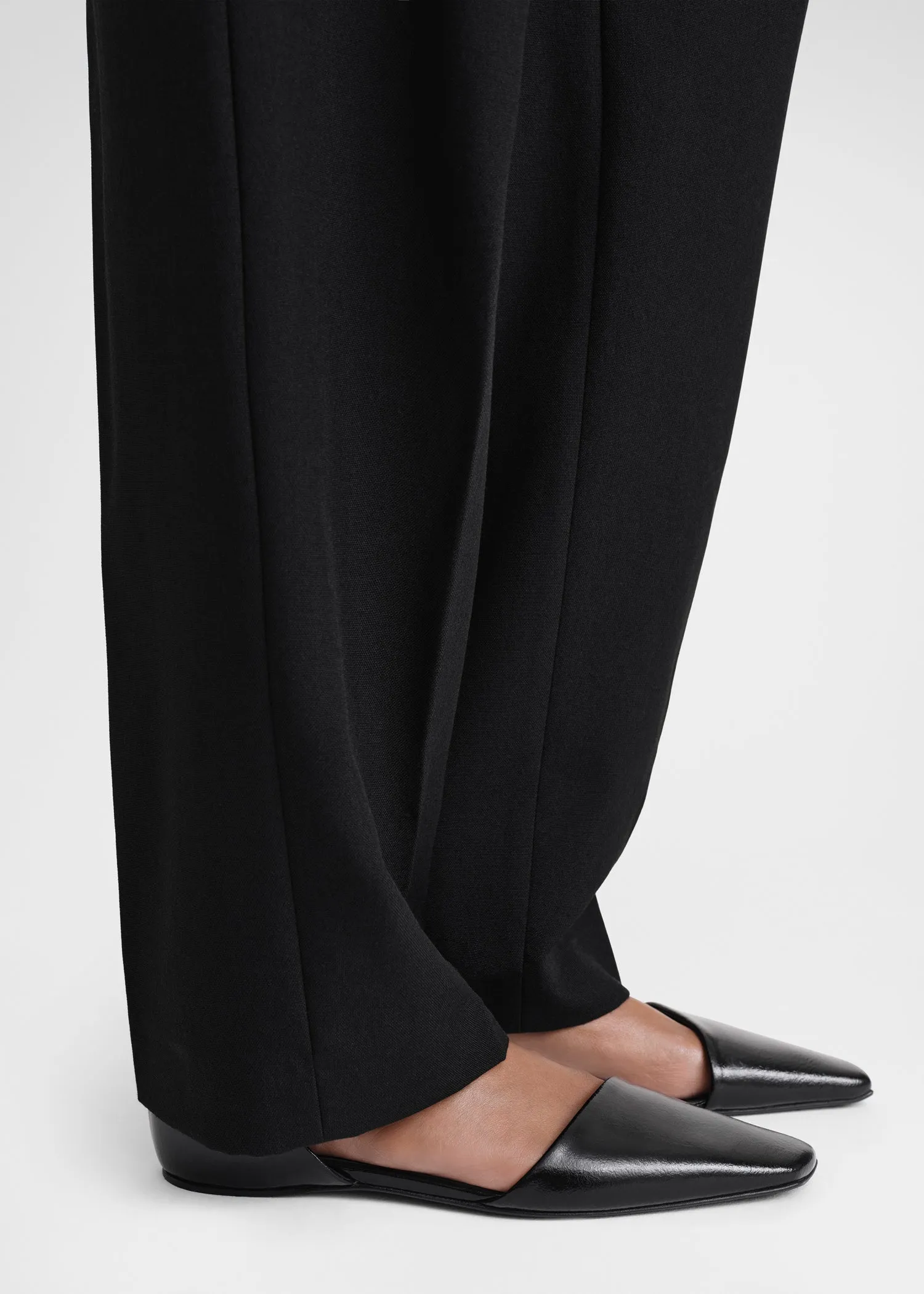 The Asymmetric D'Orsay Flat black sold by Toteme product image thumbnail 2