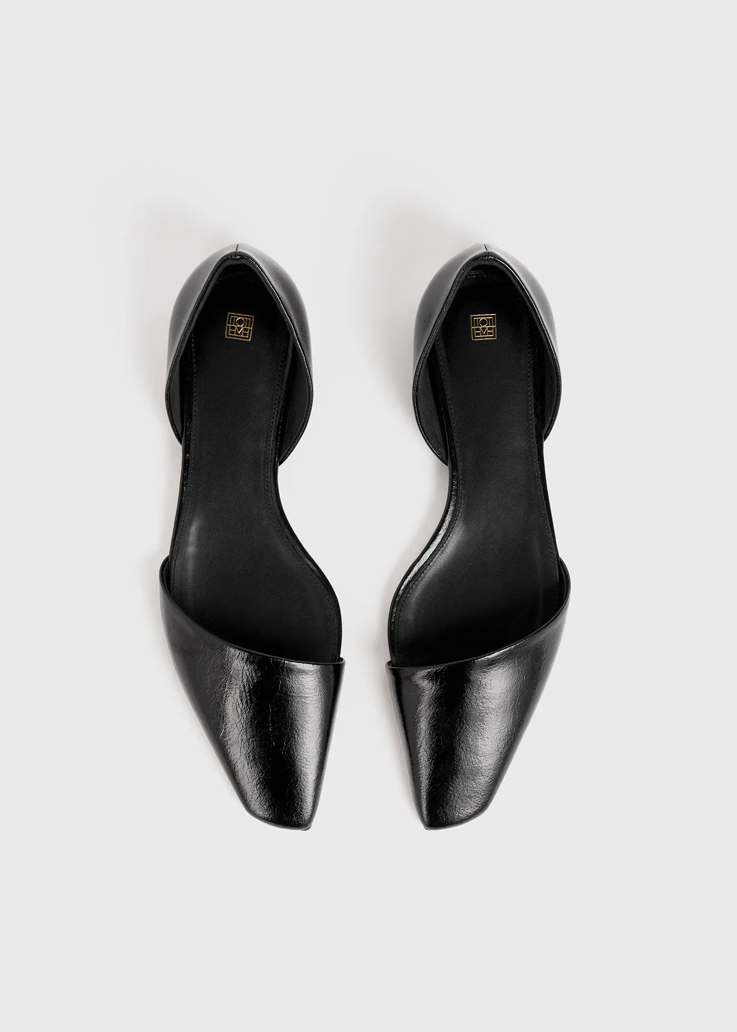 The Asymmetric D'Orsay Flat black sold by Toteme product image thumbnail 3