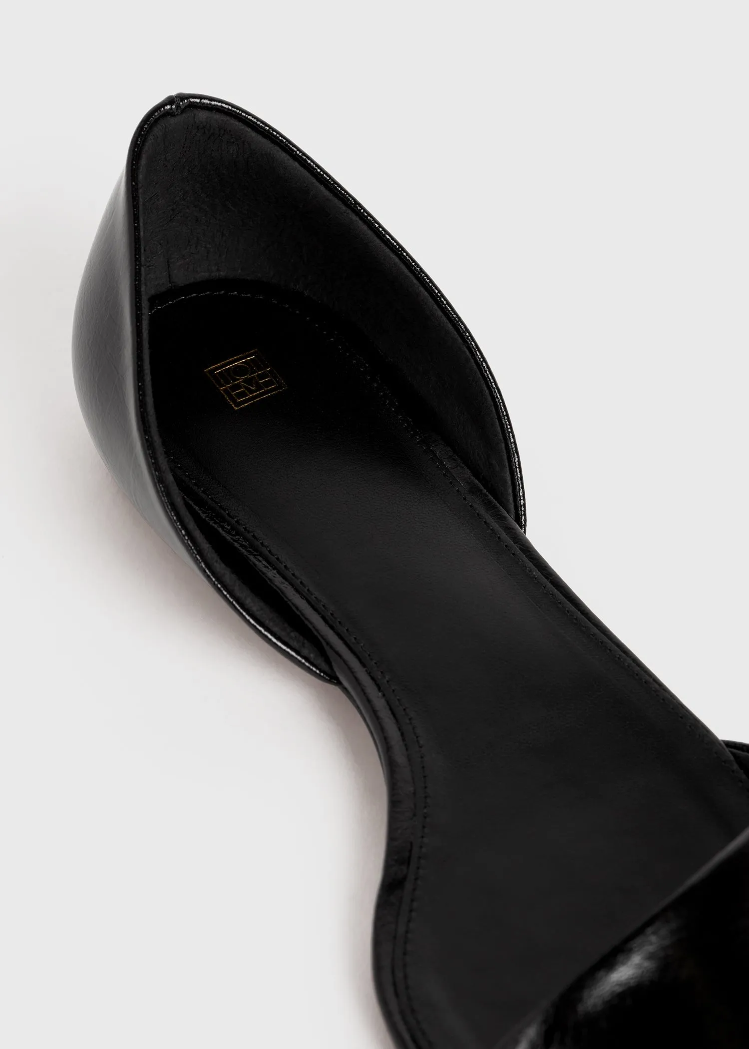 The Asymmetric D'Orsay Flat black sold by Toteme product image thumbnail 4