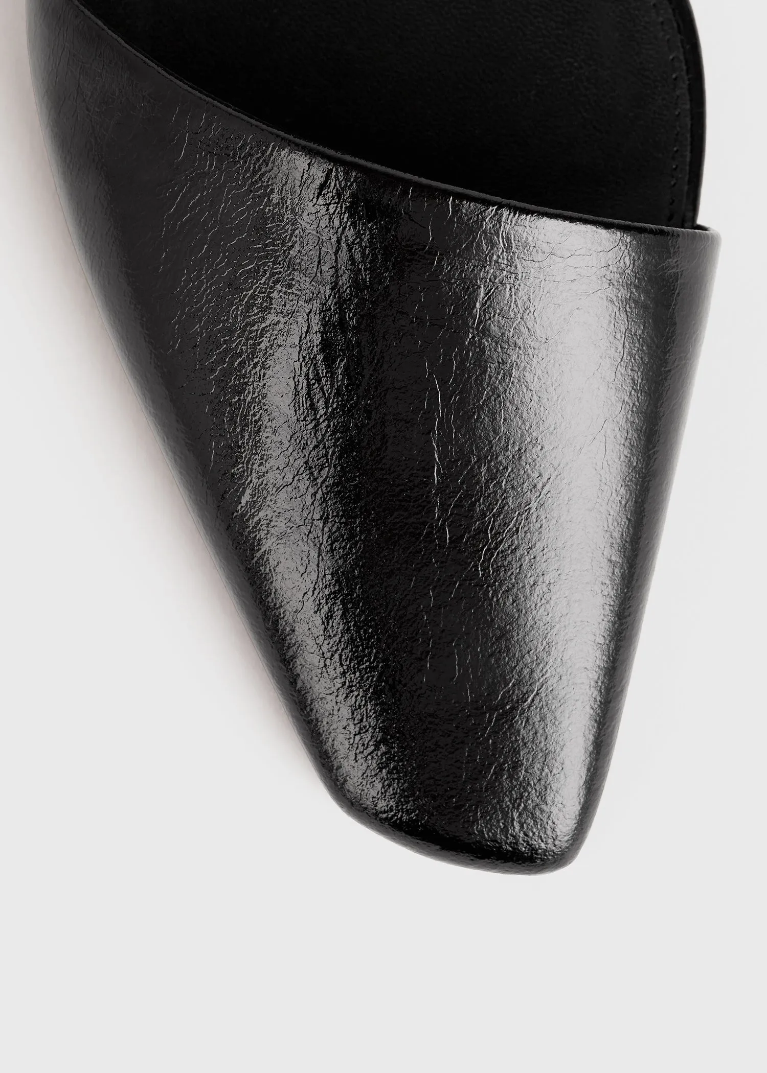 The Asymmetric D'Orsay Flat black sold by Toteme product image thumbnail 5