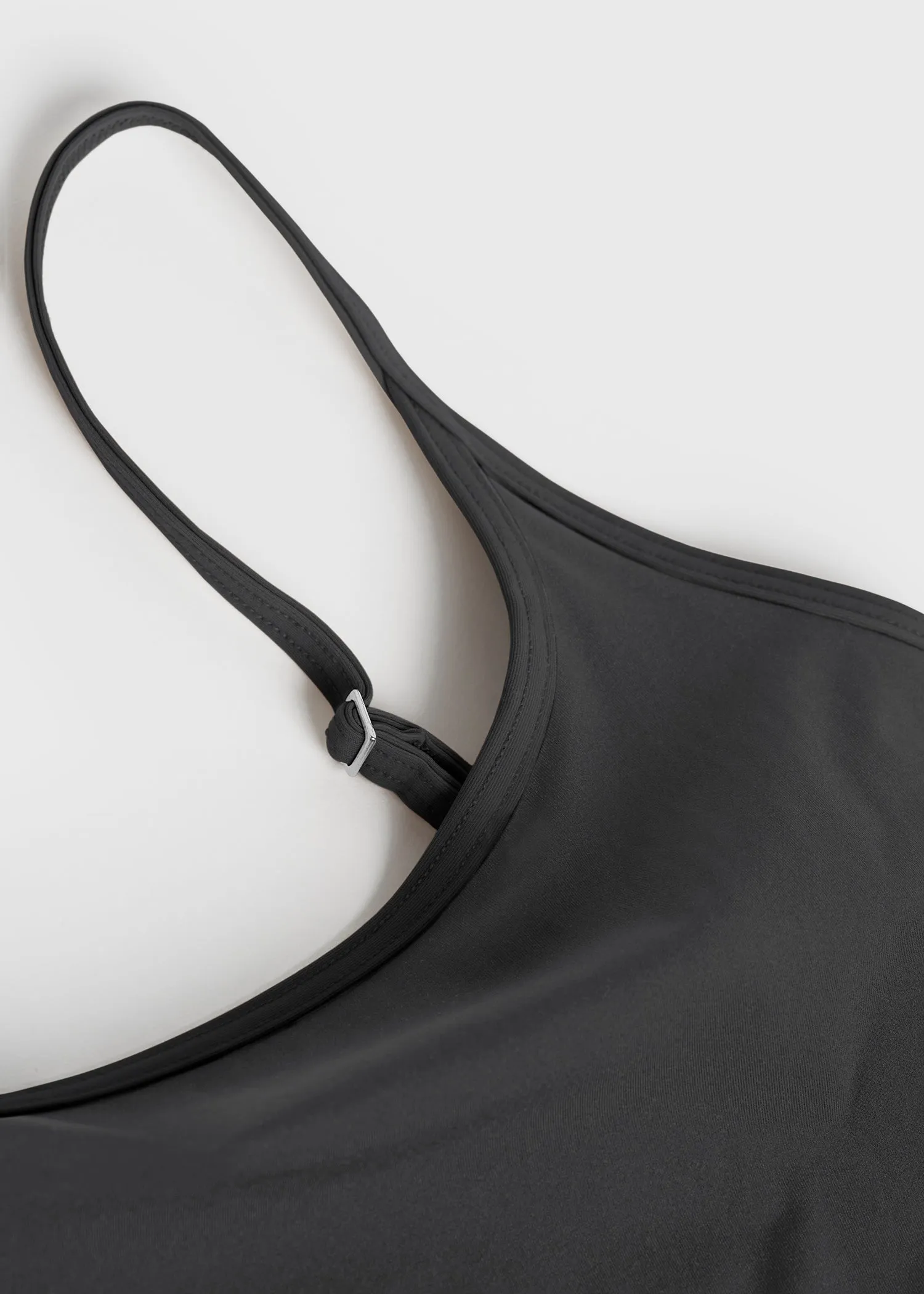 Square-neck swimsuit anthracite sold by Toteme product image thumbnail 5
