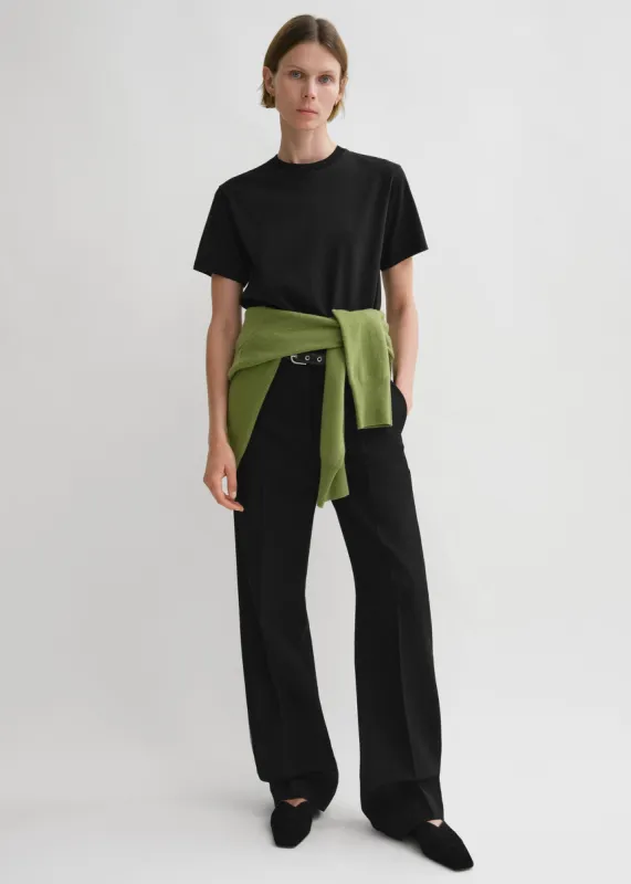 Classic cotton tee black sold by Toteme